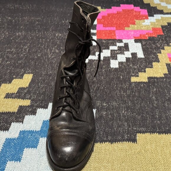 BILTRITE Vintage Lace-Up Combat Military Boots, ANSI 741-1983/75 Black Leather main image 11